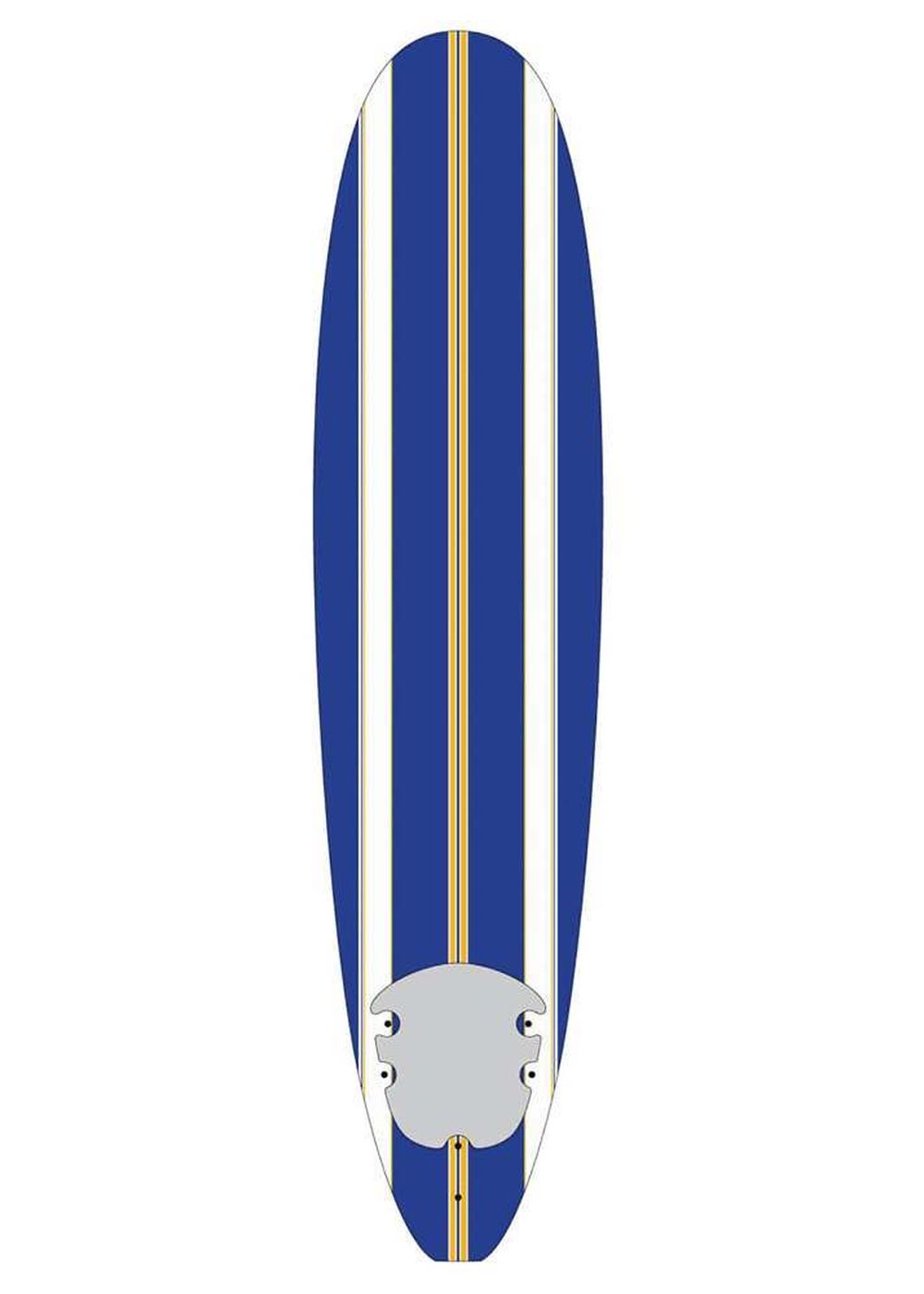 Surfing WAVE SLAVE SOFT SURFBOARD BLUE STRIPE 8ft 0
