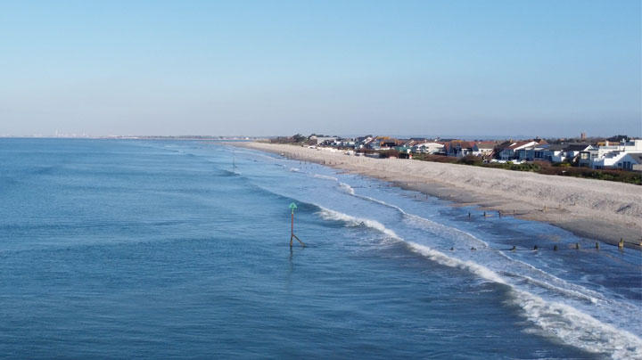 Image of Marine Drive car park near East Wittering beach as an alternative when West Wittering car park is full