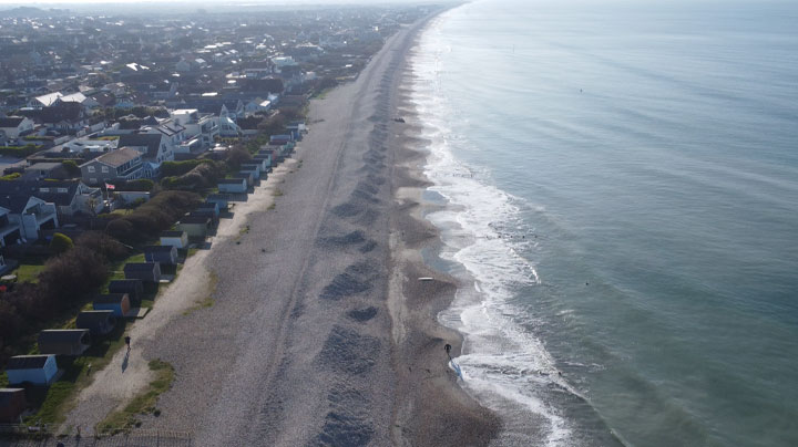 Image of East Wittering village shops cafes and local businesses near Marine Drive car park