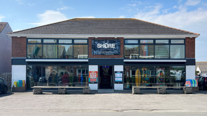 Image of Shore Watersports surf shop in East Wittering near West Wittering beach and Marine Drive car park