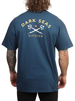 Dark Seas Headmaster V3 Tee Harbour Blue
