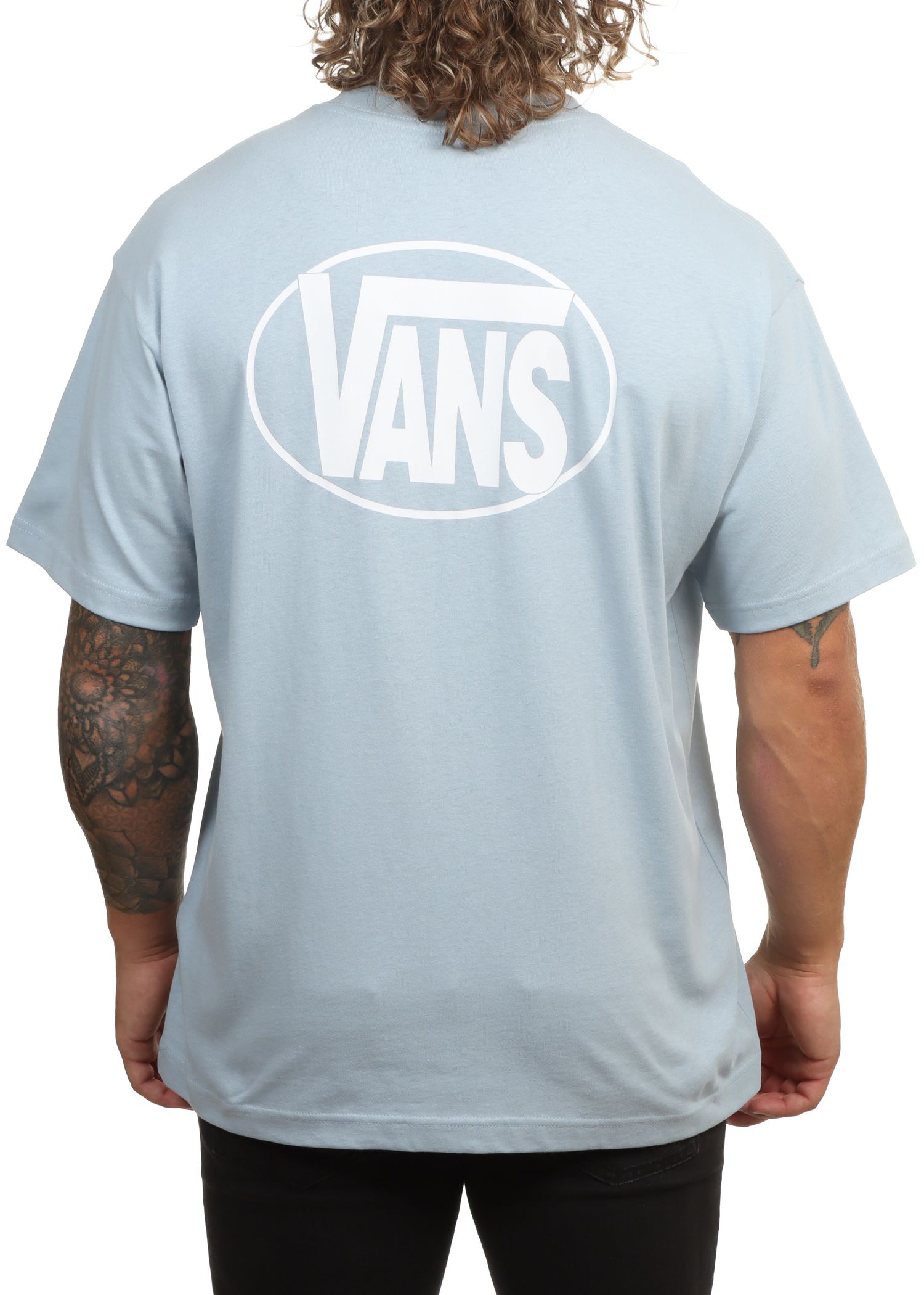 Vans Oval Logo Loose Tee Soft Slate