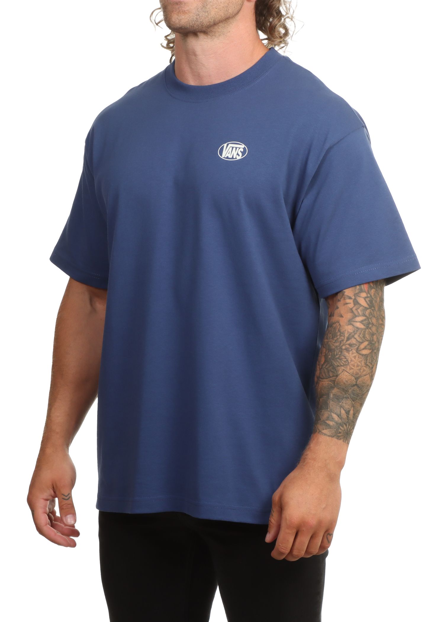 Vans Oval Logo Loose Tee True Navy