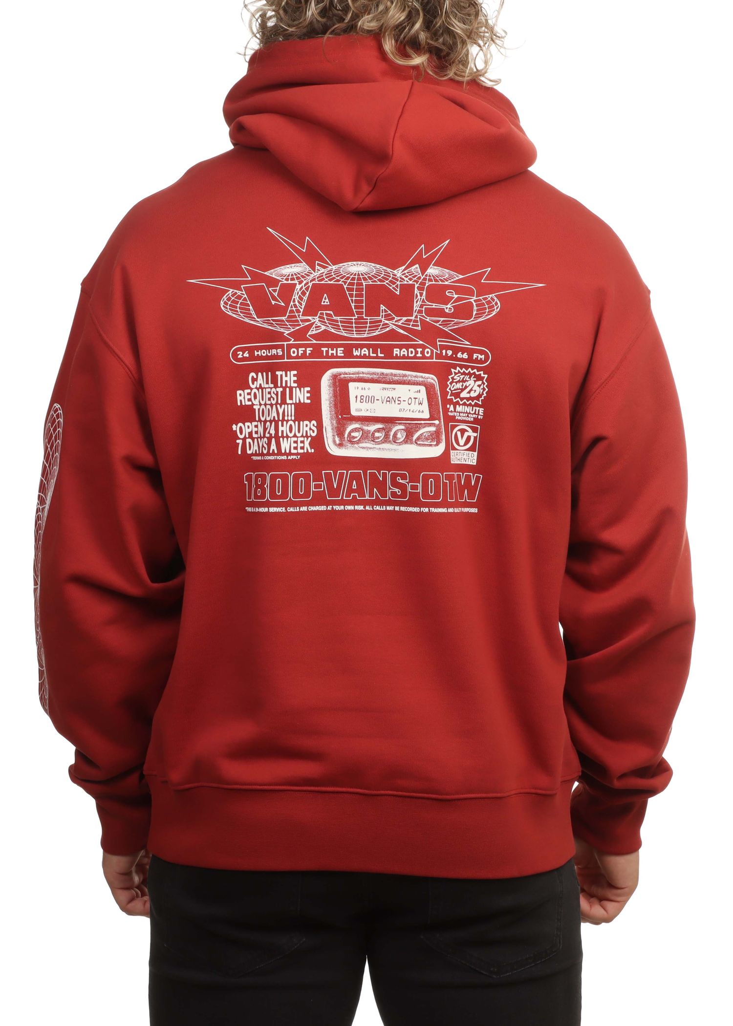 Vans Hotline Radio Hoodie Poppy Ember