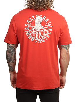 Salty Crew Tentacles Premium Tee Washed Red