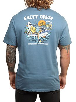 Salty Crew Down Time Tee Slate