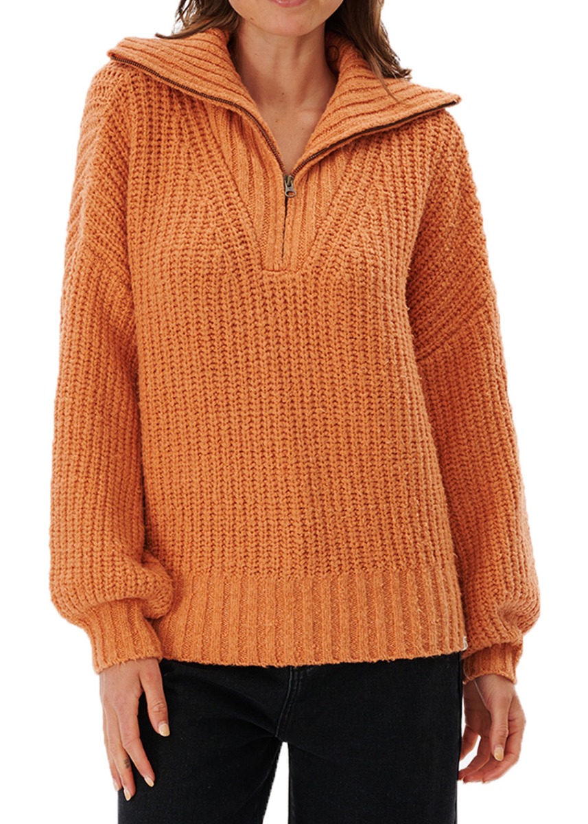 Ripcurl Seeker 1/4 Zip Sweater Clay
