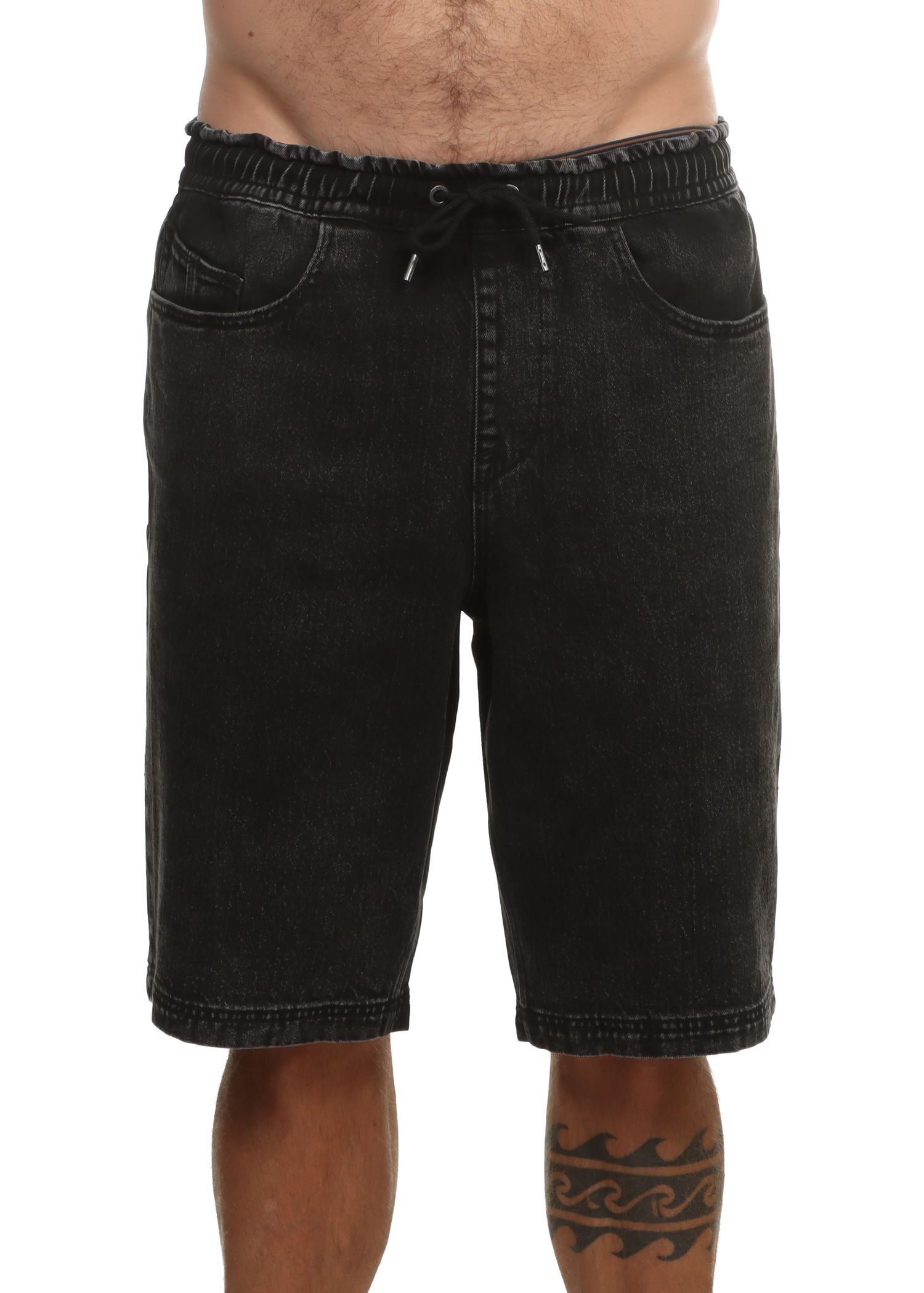 Volcom Freazy Denim Shorts Blackity Black