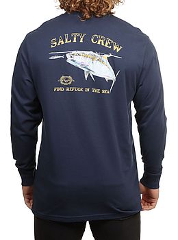 Salty Crew Surface Long Sleeve Tee Navy