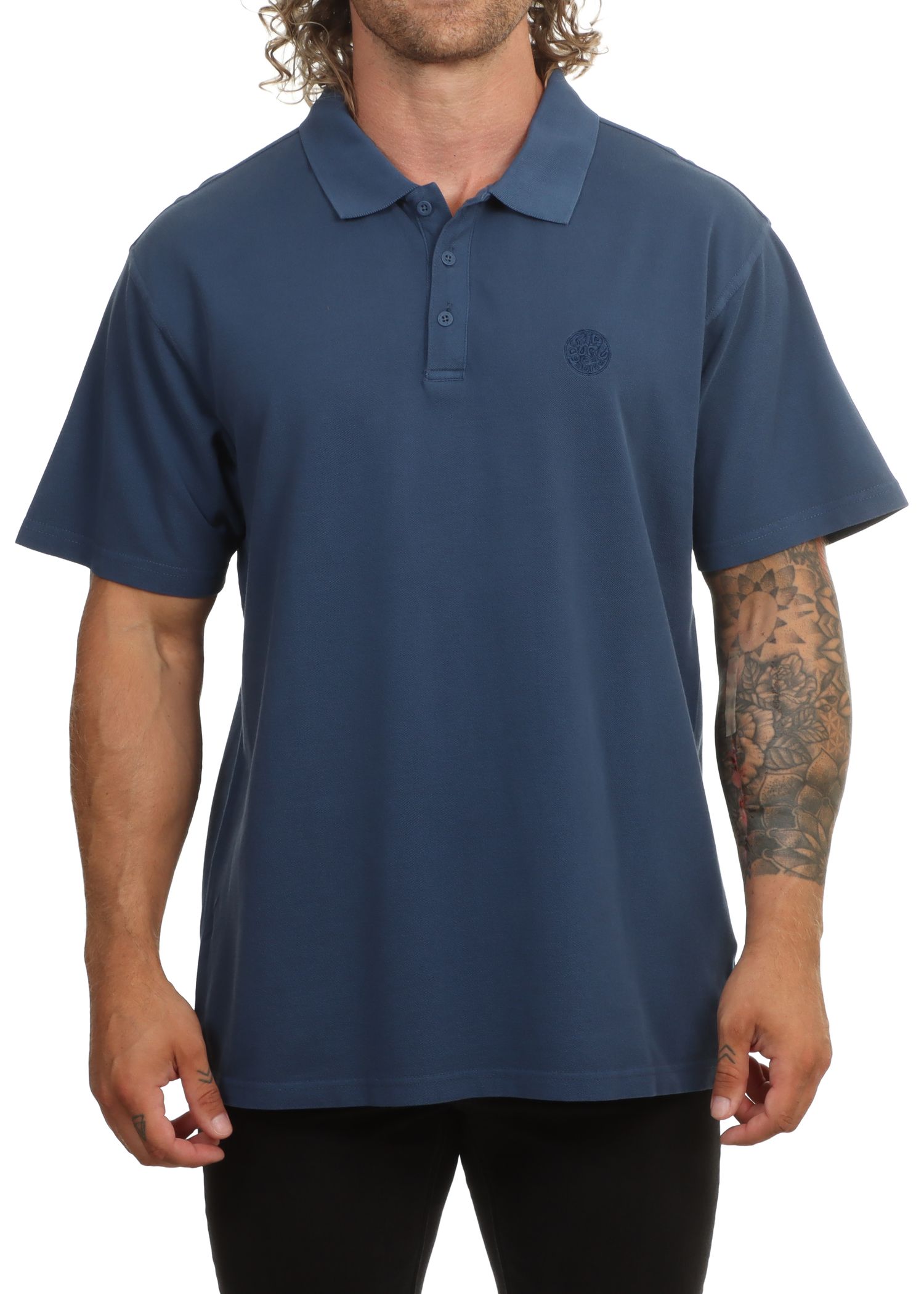Ripcurl Premium Surf Wettie Polo Shirt Navy