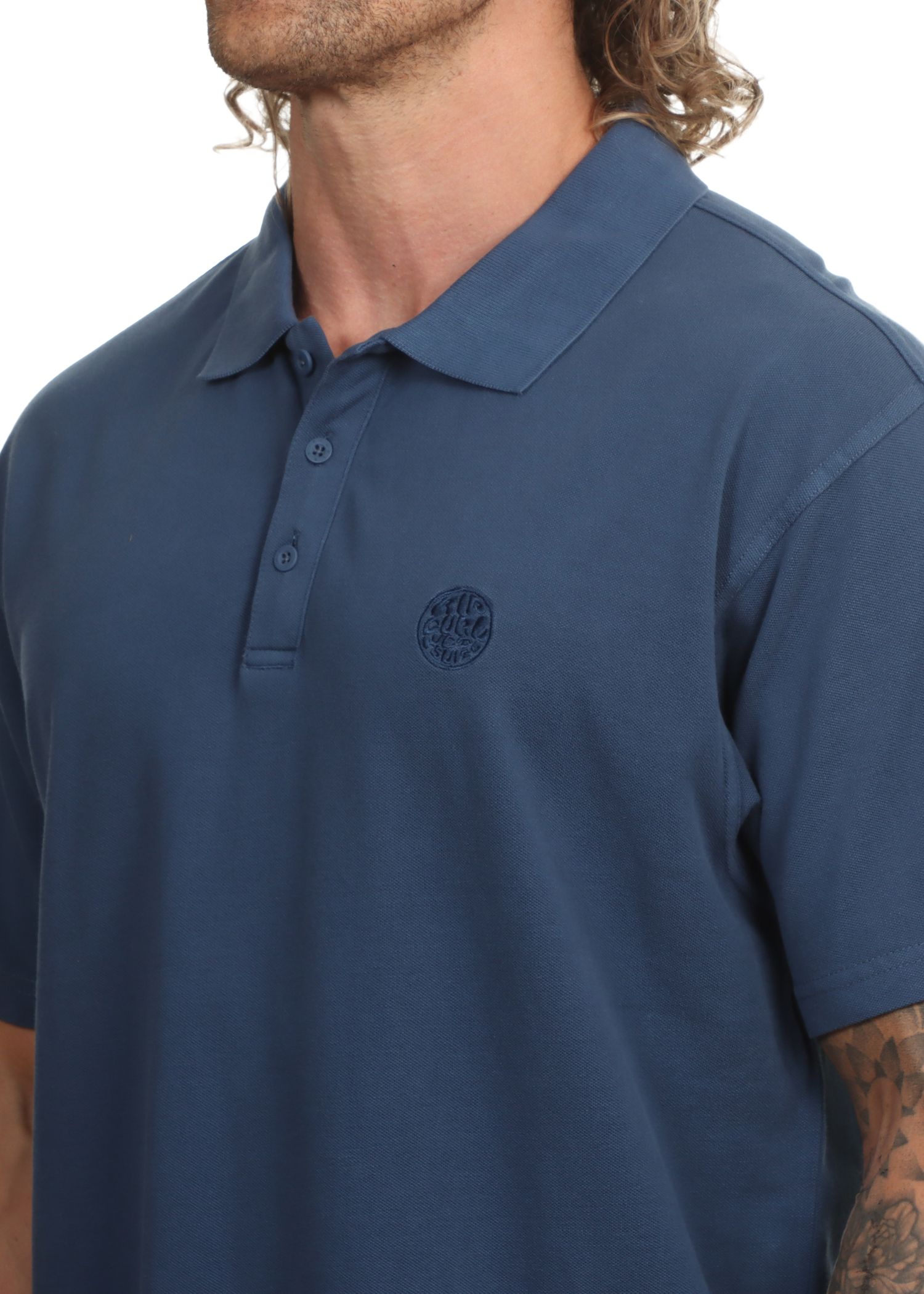 Ripcurl Premium Surf Wettie Polo Shirt Navy