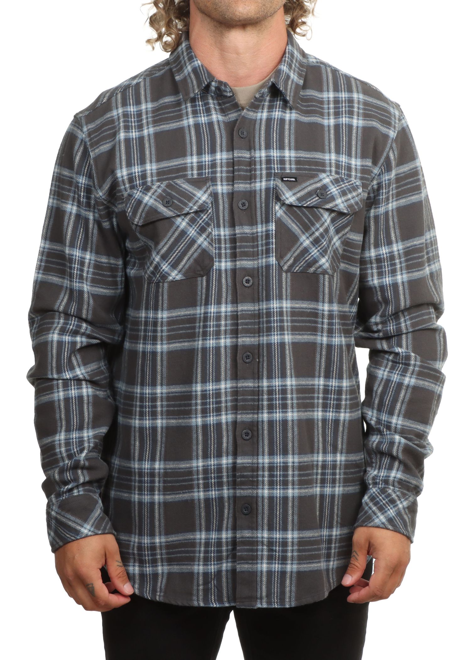 Ripcurl Premium Surf Griffin Flannel Shirt Black