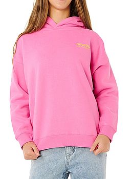 Ripcurl Girls Surf Puff Hoodie Super Pink