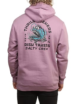 Salty Crew Angler Fish Monster Hoodie Grape
