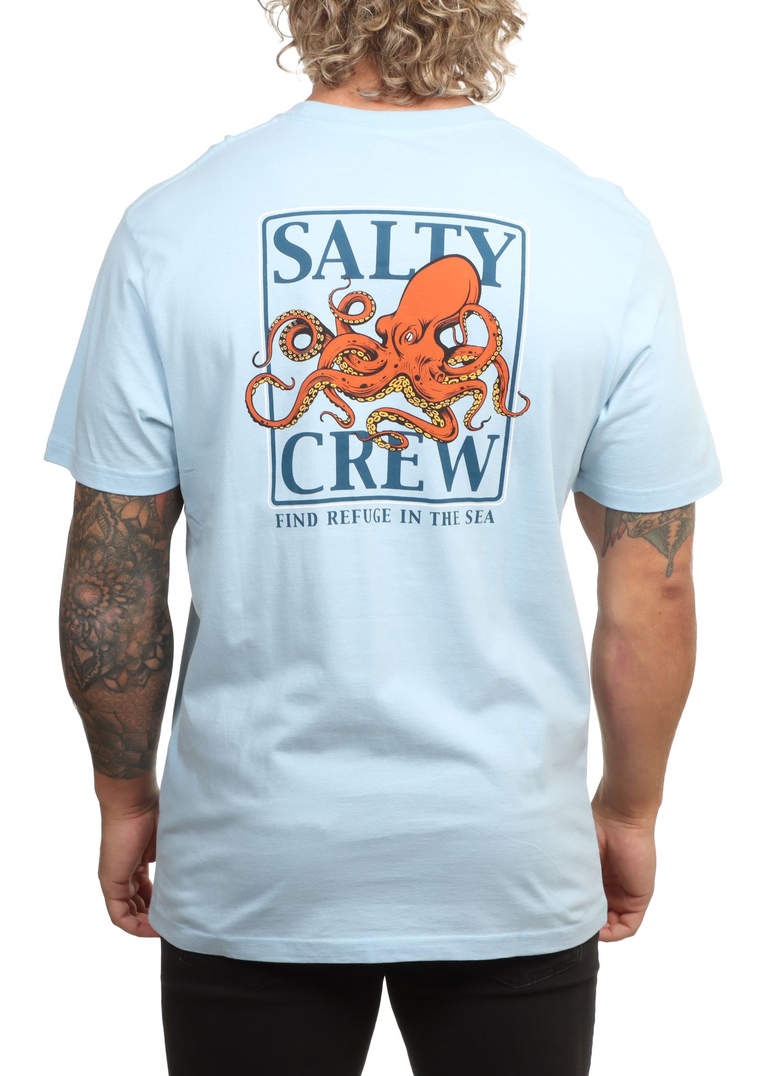 Salty Crew Ink Slinger Tee Clear Sky