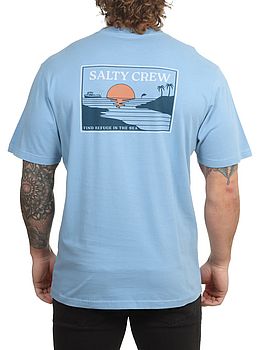 Salty Crew Reflection Tee Marine Blue