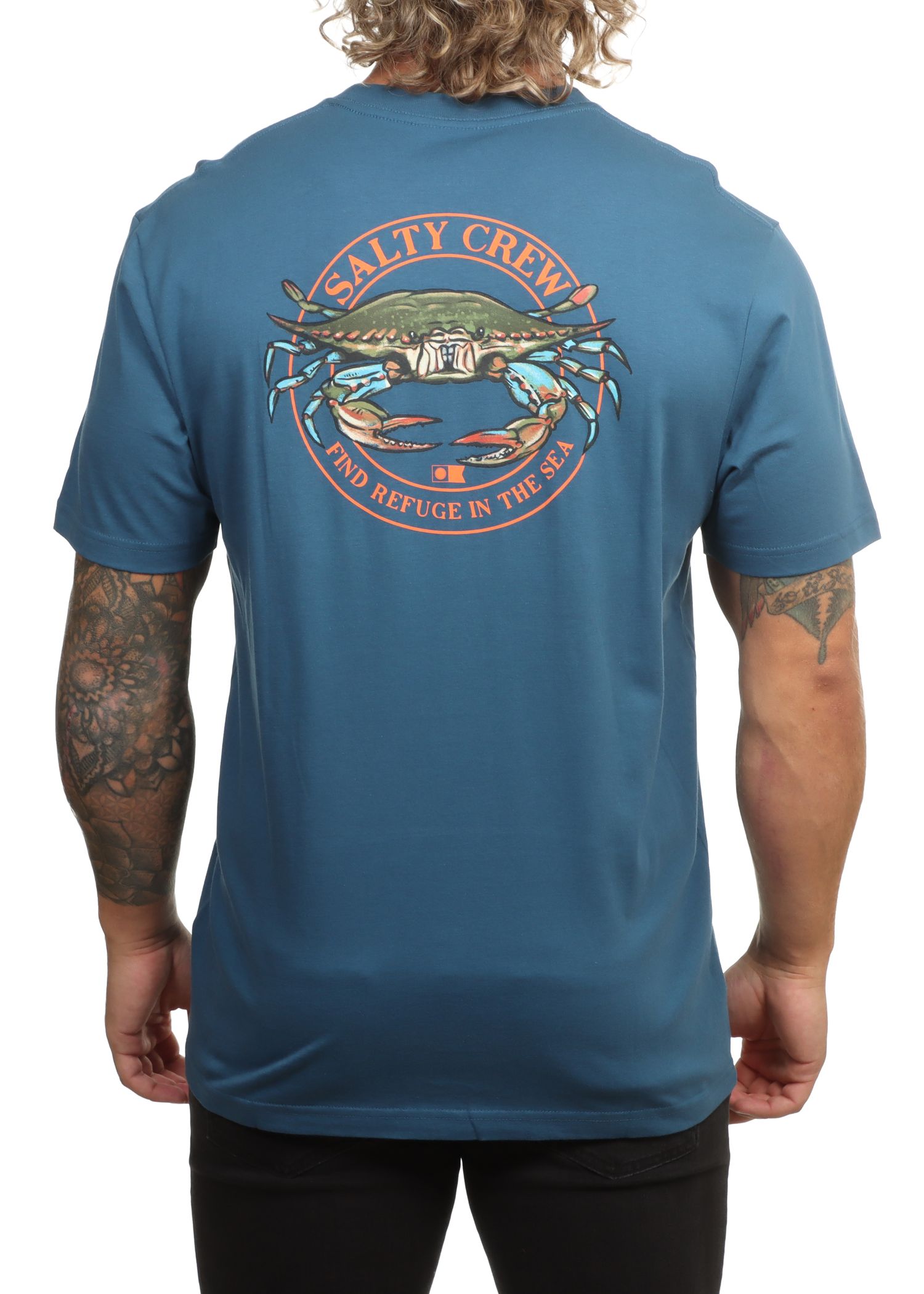 Salty Crew Jimmy Tee Cast Blue