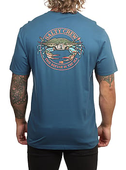 Salty Crew Jimmy Tee Cast Blue