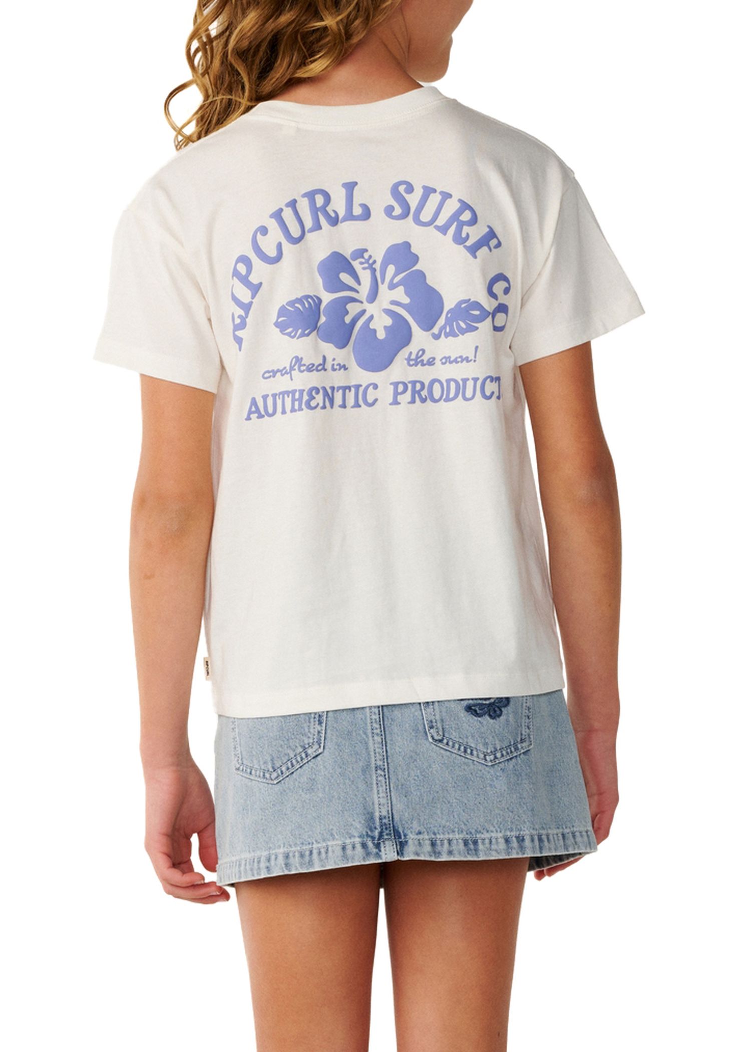 Ripcurl Girls Surf Puff Relaxed Tee Bone