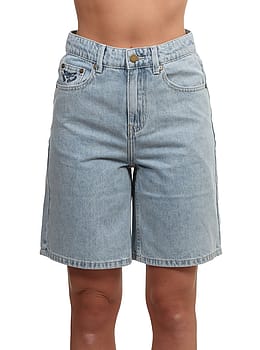 Ripcurl Aggie Relaxed Denim Shorts Vintage Blue