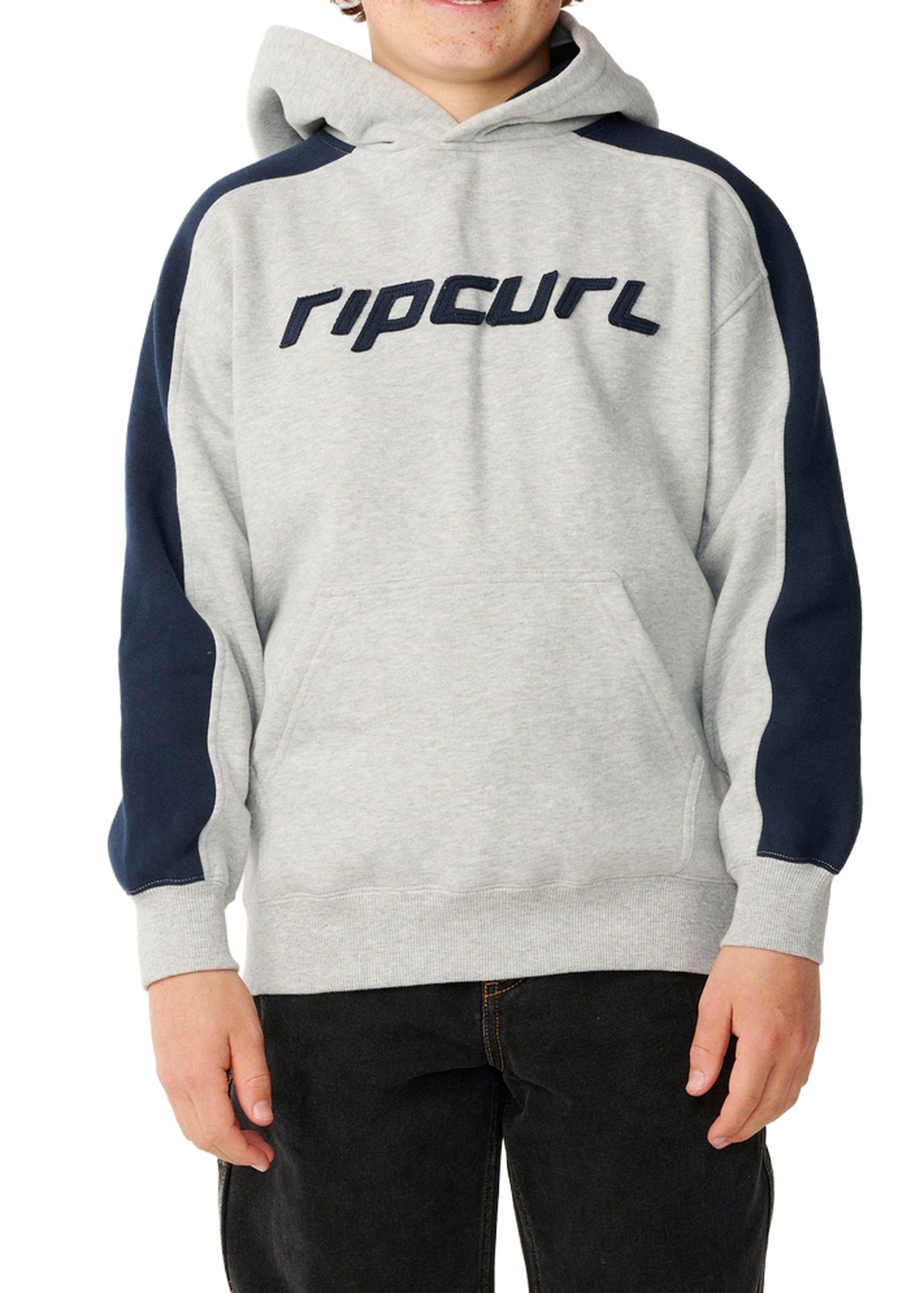 Ripcurl Boys Archive Panel Hoodie Grey