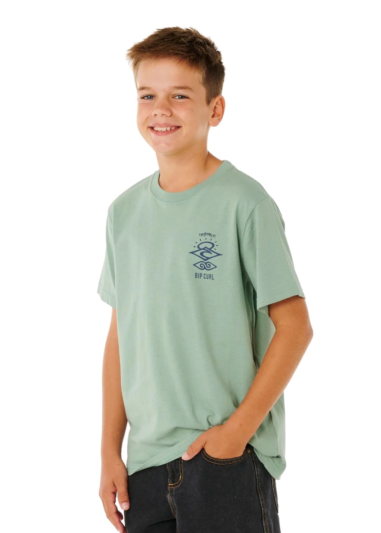 Ripcurl Boys Search Icon Tee Aloe