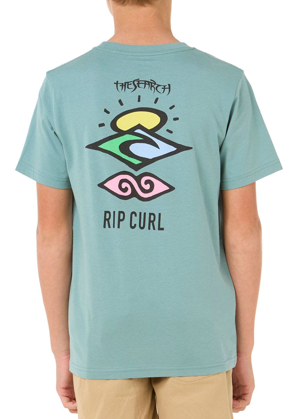 Ripcurl Boys Search Icon Tee Blue Lagoon