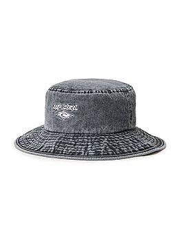 Ripcurl Premium Surf UPF Sun Hat Washed Black