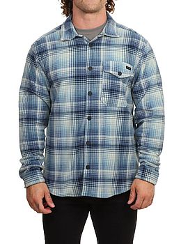 Billabong Furnace Flannel Overshirt Glacier Blue