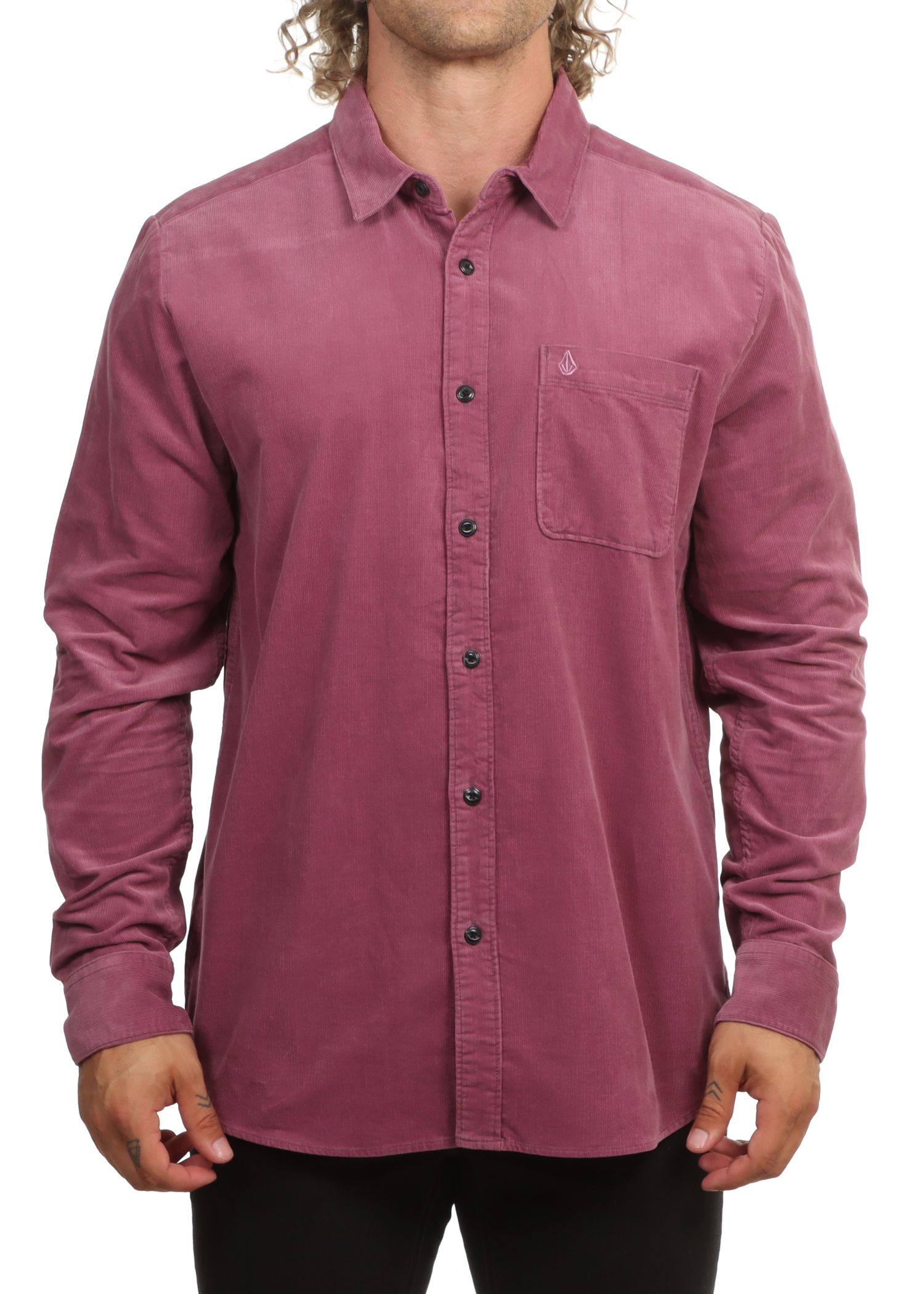 Volcom Zander Cord Shirt Orchid