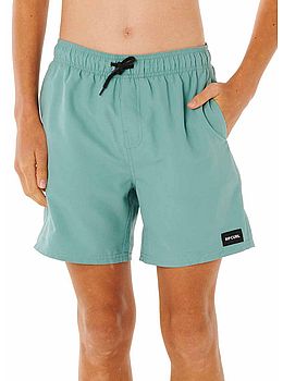 Ripcurl Boys Offset Volley Swim Shorts Blue