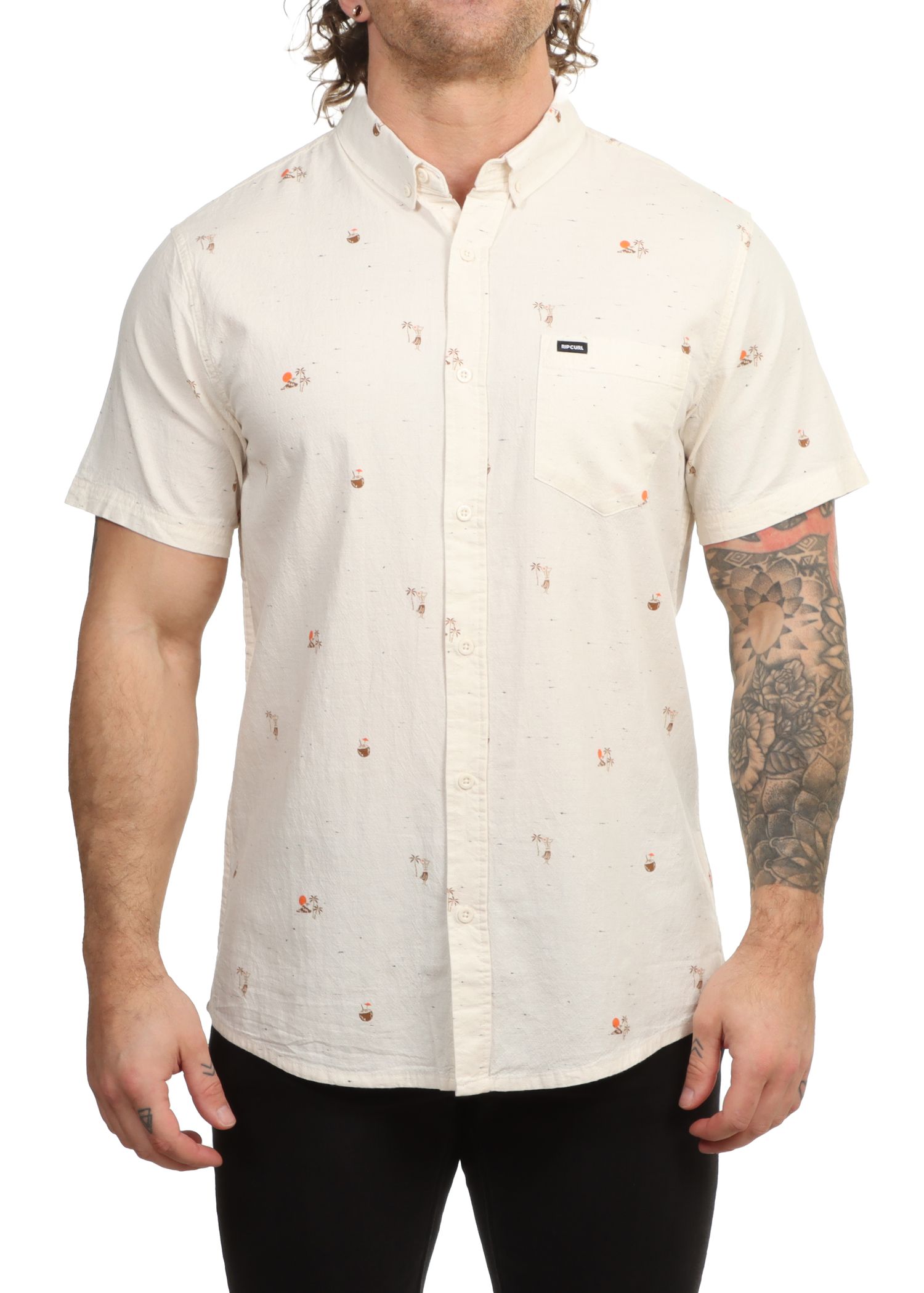 Ripcurl Skelly Breach Shirt Off White