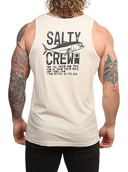 Salty Crew Tried And True Tank Vest Moonbeam