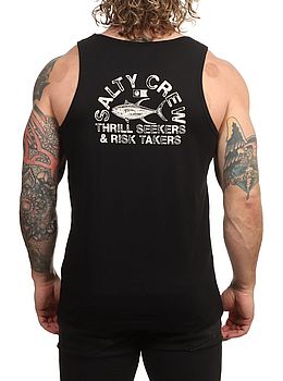 Salty Crew Stamped Tank Black
