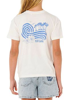 Ripcurl Girls Ocean Break Relaxed Tee Bone