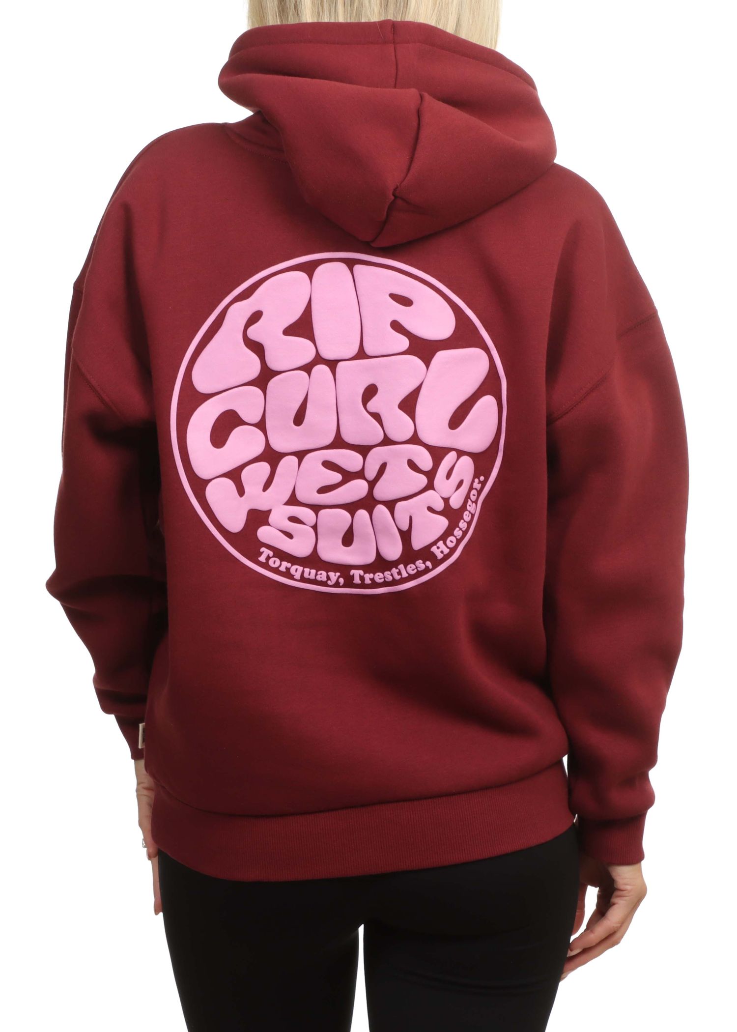 Ripcurl Icons Of Surf Relaxed Hoodie Dark Plum
