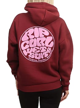 Ripcurl Icons Of Surf Relaxed Hoodie Dark Plum