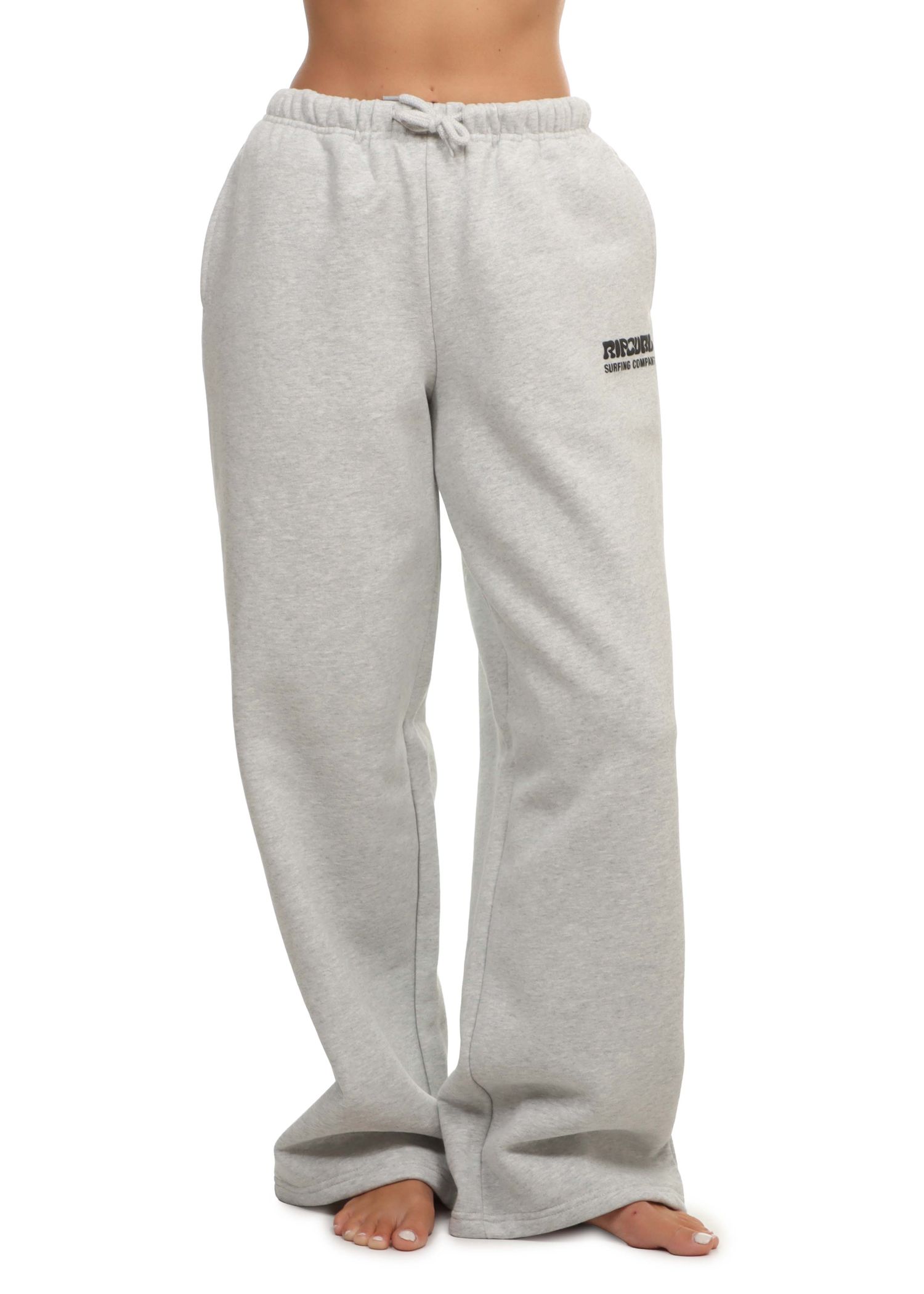Ripcurl Surf Puff Wide Leg Trackpants Grey