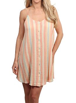 Ripcurl Premium Surf Stripe Cover Up Dress Multi