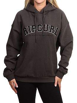 Ripcurl Varsity Hoodie Washed Black