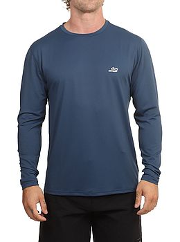 Lost Hydra Long Sleeve Surf Rash Tee Indigo