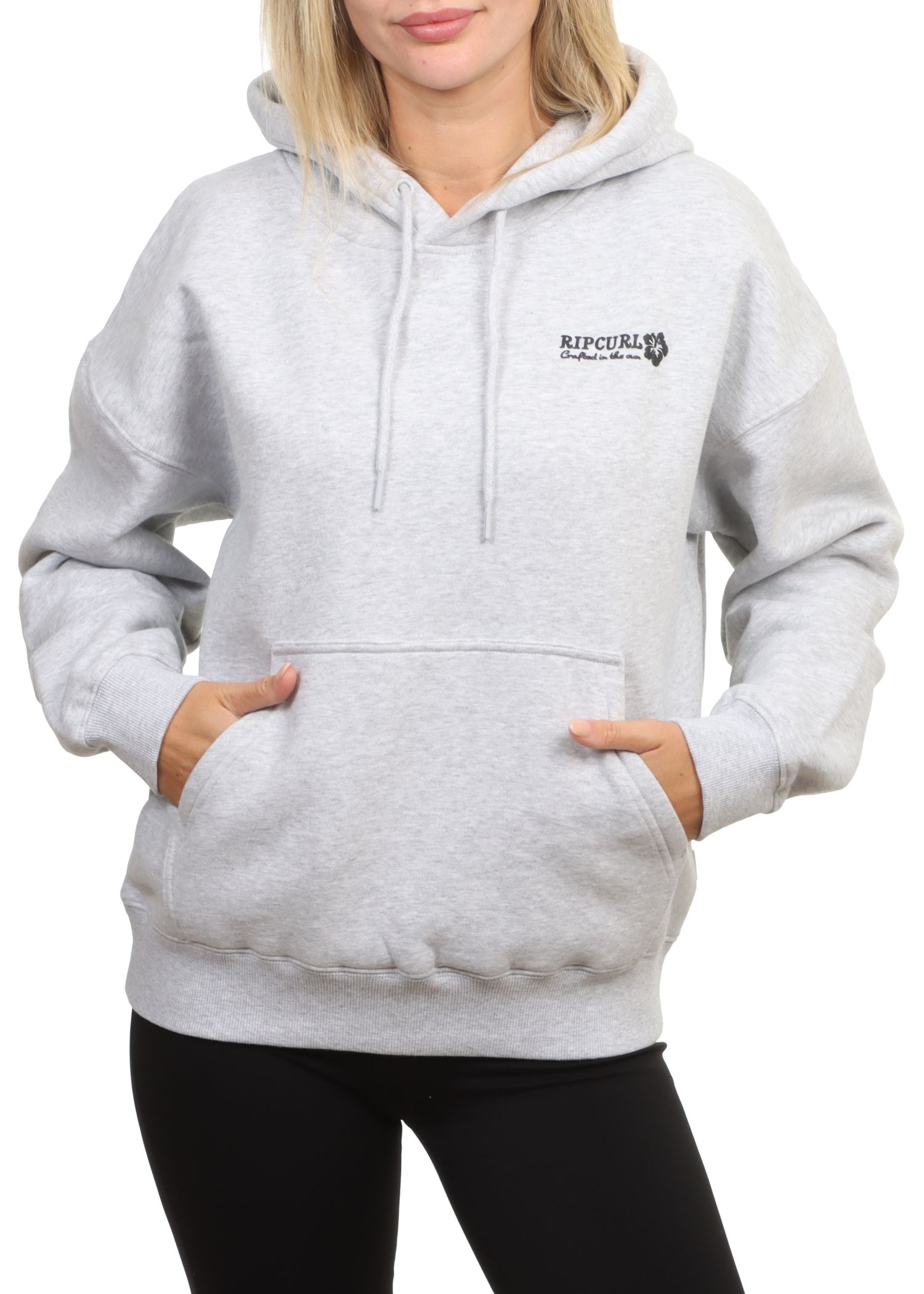 Ripcurl Surf Puff Relaxed Hoodie Grey Marle