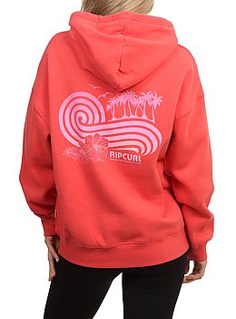 Ripcurl Ocean Break Heritage Hoodie Deep Red
