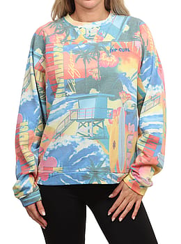 Ripcurl Surf Side Relaxed Crew Multicolour