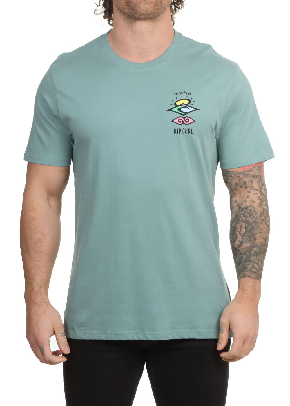 Ripcurl Search Icon Tee Blue Lagoon