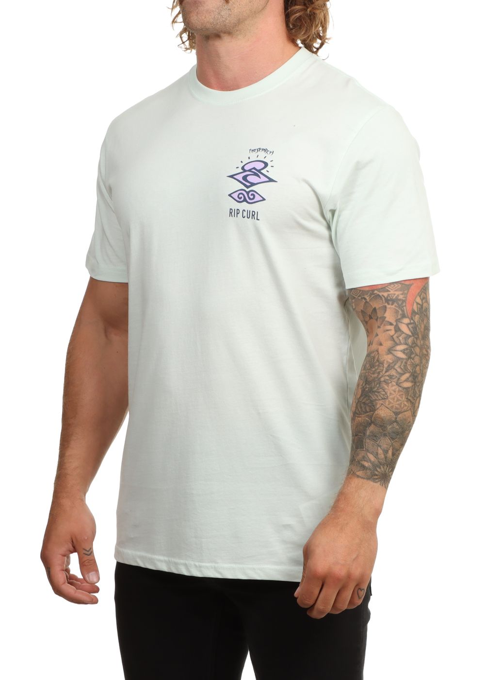 Ripcurl Search Icon Tee Green Mist