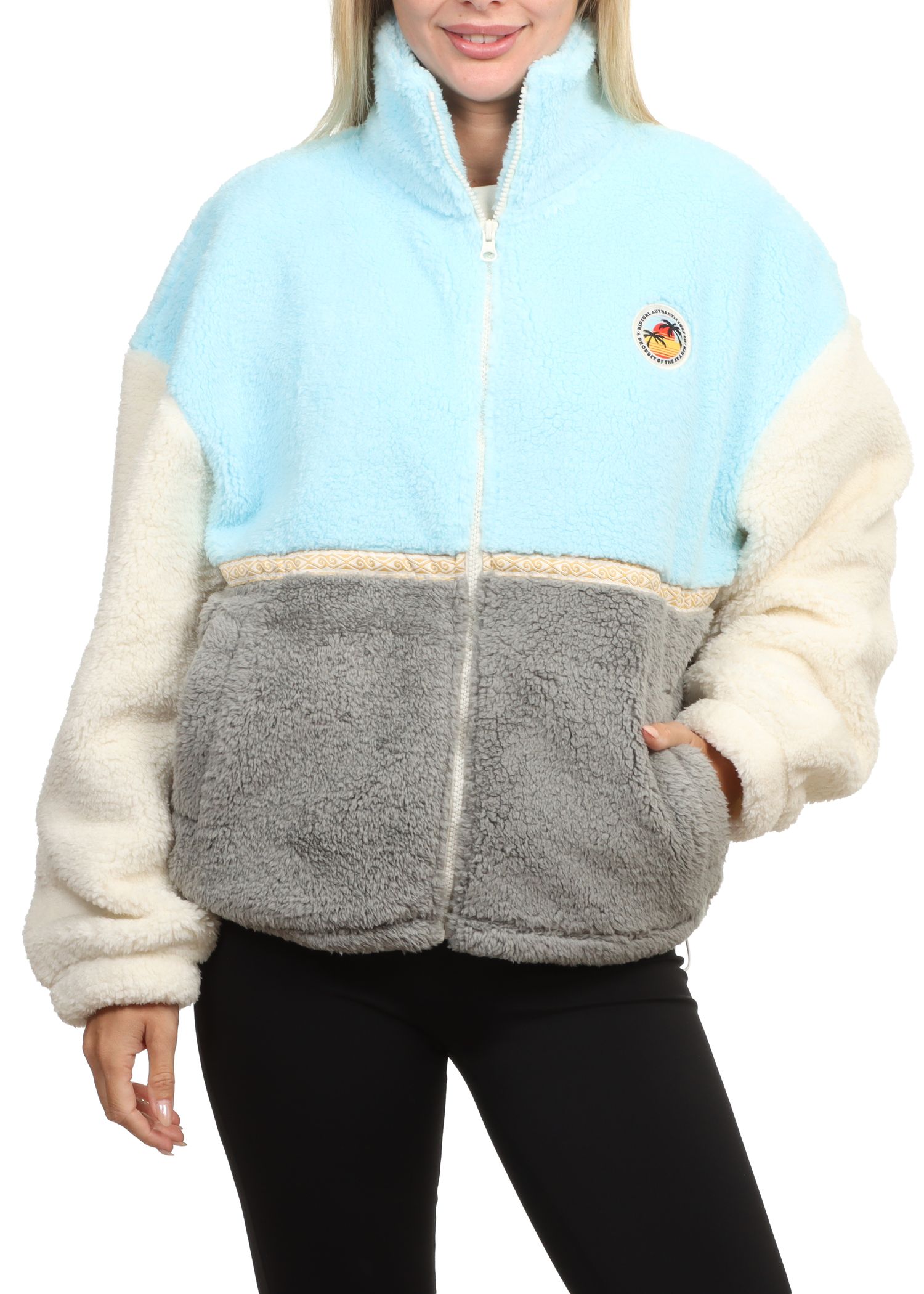 Ripcurl Surf Revival Heritage Fleece Light Blue