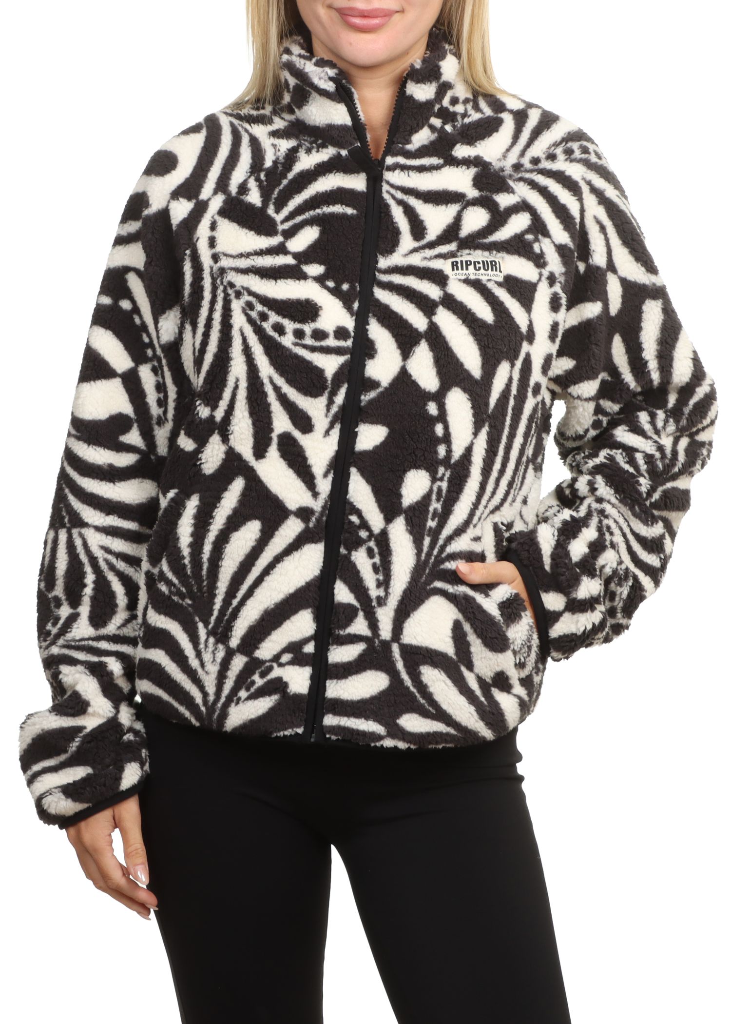 Ripcurl Party Pack Polar Fleece Black White