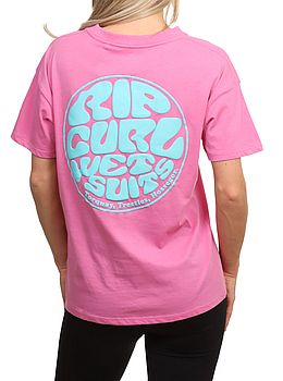Ripcurl Icons Of Surf Relaxed Tee Super Pink