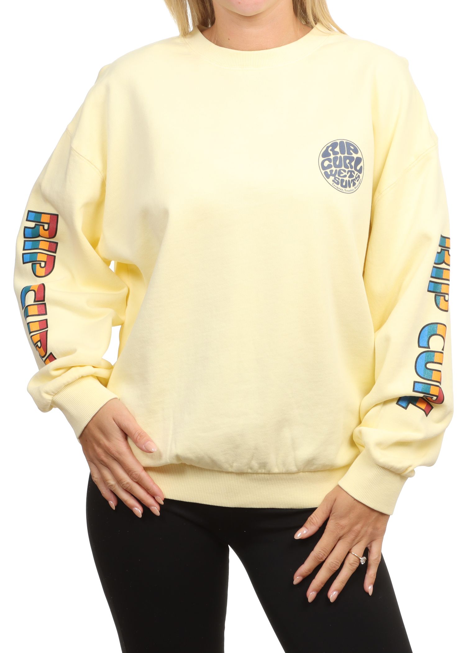 Ripcurl SG Heritage Oversized Crew Soft Yellow
